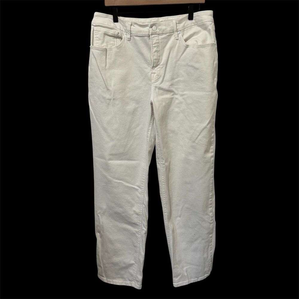 Good American Jeans Womens Size 14/32 White Straight Denim Capsule Classic